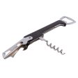 3-in-1 Black Metal Corkscrew & Bottle Opener - By Ashley Online now