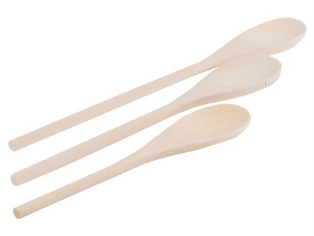 3pc Wooden Cooking Spoon Set - 3 Sizes - By Ashley Discount