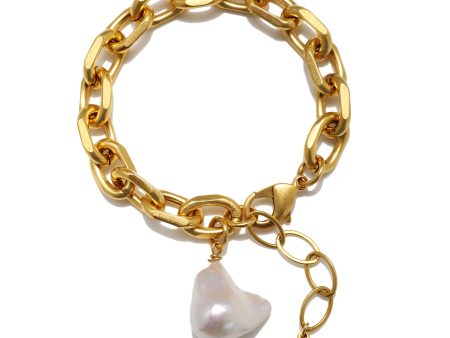 Cloud Nine Baroque Pearl Charm Bracelet For Sale