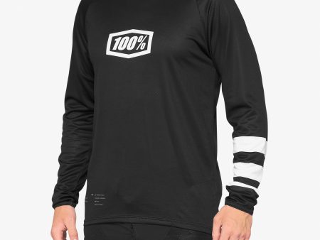 R-CORE Long Sleeve Jersey Black White Online