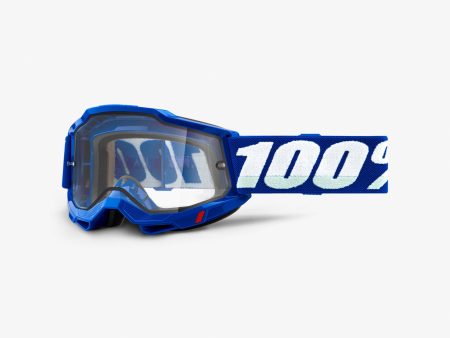 ACCURI 2 ENDURO MOTO Goggle Blue - Clear Lens For Cheap