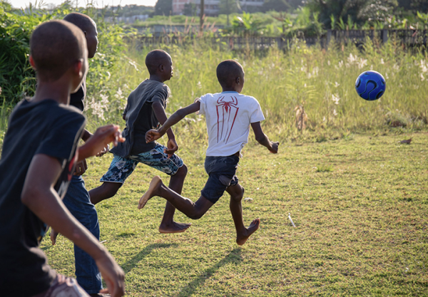 Give Soccer Balls and Toys to Rescued Children Online