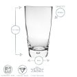 450ml Luna Highball Glasses - Pack of Six - By Bormioli Rocco Fashion