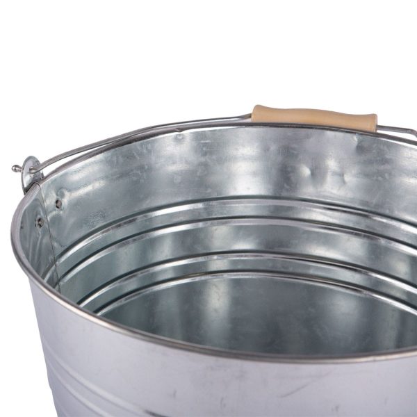 12L Galvanised Steel Bucket - By Blackspur Fashion