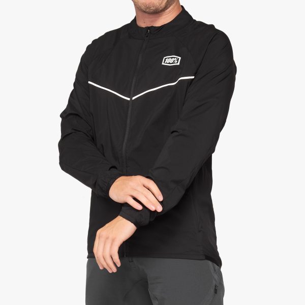 CORRIDOR Stretch Windbreaker Black Online Sale