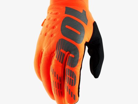 BRISKER Glove - Fluo Orange Black For Cheap