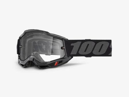 ACCURI 2 ENDURO MOTO Goggle Black Grey - Clear Lens For Discount