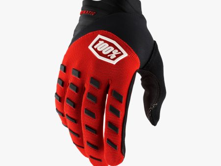 AIRMATIC Moto-Gloves-Red Black Online now