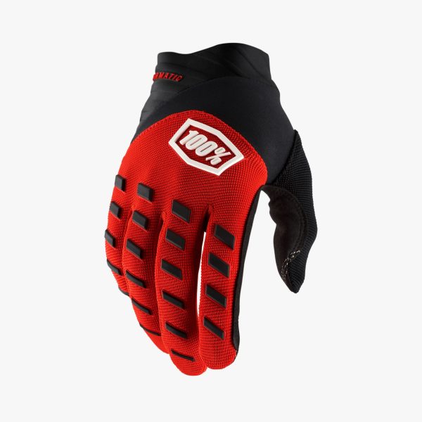 AIRMATIC Moto-Gloves-Red Black Online now