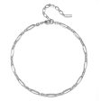 Figaro Link Necklace - Rhodium For Cheap