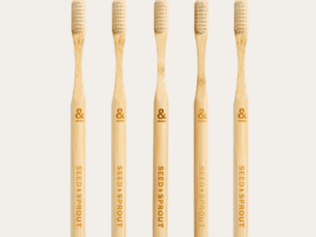 Bamboo Toothbrushes - Pack of 5 Supply