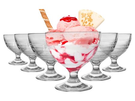 250ml Gigogne Glass Ice Cream Bowls - Pack of Six - By Duralex Fashion