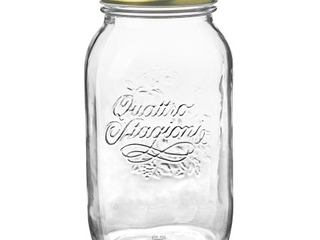 1L Quattro Stagioni Glass Food Preserving Jar - By Bormioli Rocco Online Sale