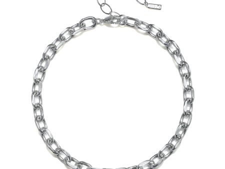 Camille Chain Necklace - Rhodium Online