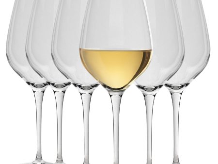 430ml Inalto Tre Sensi White Wine Glasses - Pack of Six - By Bormioli Rocco Hot on Sale