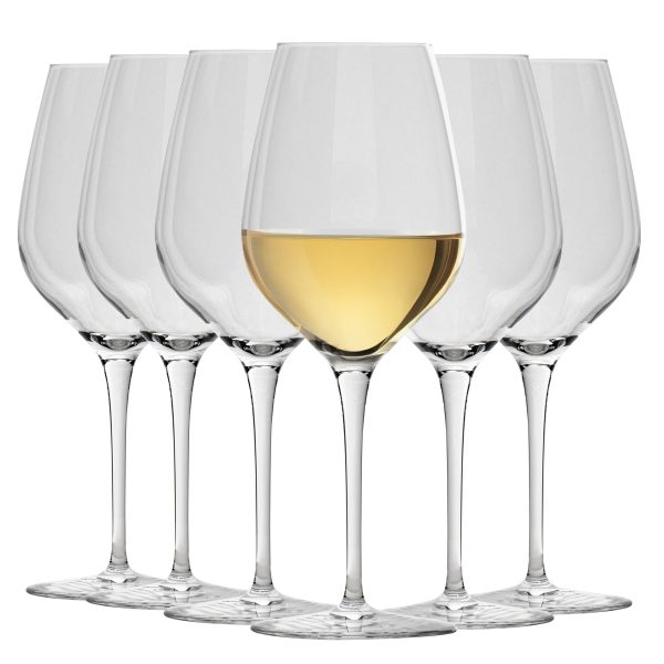 430ml Inalto Tre Sensi White Wine Glasses - Pack of Six - By Bormioli Rocco Hot on Sale