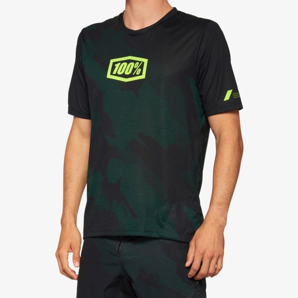 AIRMATIC LE Short Sleeve Jersey Black Camo Hot on Sale