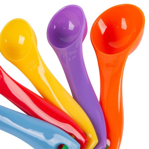 5pc Multicolour Polypropylene Measuring Spoon Set - By Ashley For Cheap