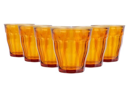 250ml Picardie Water Glasses - Pack of Six - By Duralex Online Sale