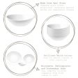 White 15cm Prometeo Oval Glass Cereal Bowls - Pack of 6 - By Bormioli Rocco Cheap