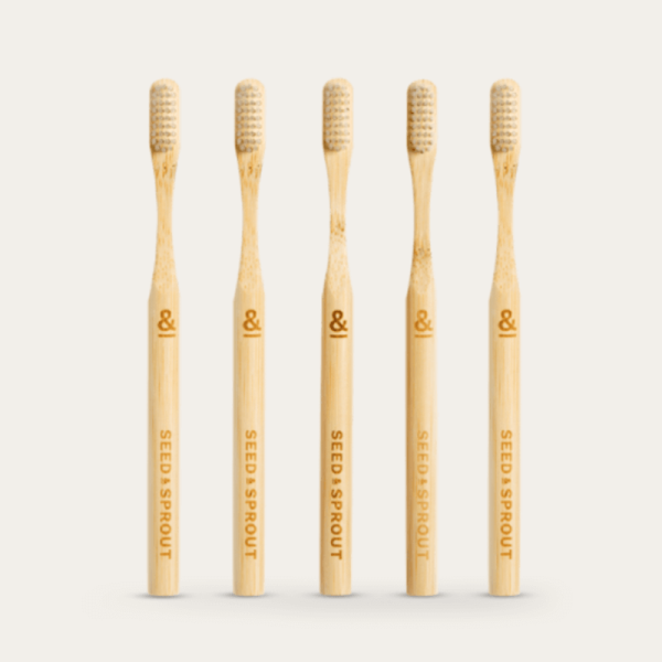 Bamboo Toothbrushes - Pack of 5 Supply