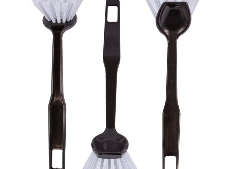 Grey Polypropylene Dish Brushes - Pack of Three - By Ashley Hot on Sale