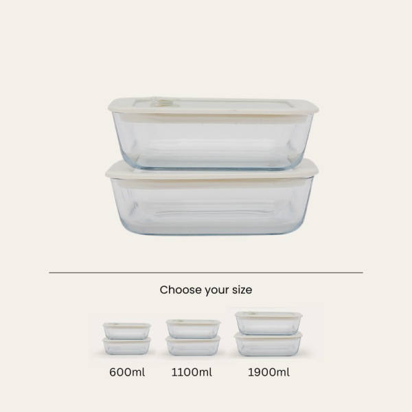 Glass Food Containers | Square 2pk Online