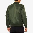 BOMBER Zip Jacket Army Green Hot on Sale