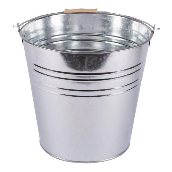 12L Galvanised Steel Bucket - By Blackspur Fashion