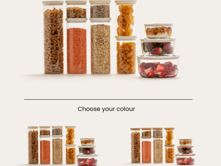 Glass Pantry Storage Container Set Sale