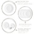 25cm Toledo White Glass Dinner Plates - Pack of Six - By Bormioli Rocco on Sale