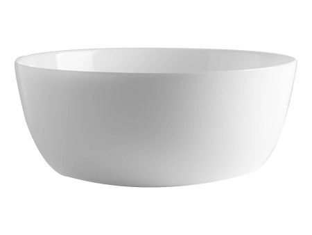 23cm Toledo White Glass Salad Bowl - By Bormioli Rocco Online now