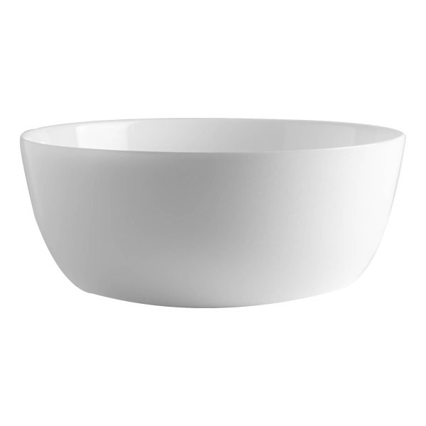 23cm Toledo White Glass Salad Bowl - By Bormioli Rocco Online now