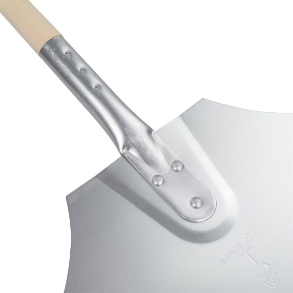 61cm Traditional Aluminium Pizza Peel - By Argon Tableware Discount