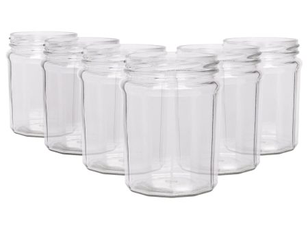 380ml Glass Jam Jars - Pack of 6 - By Argon Tableware Online Sale