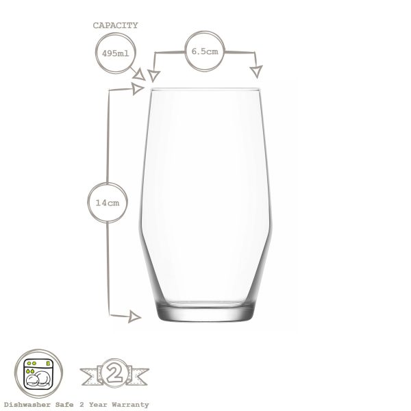 12pc Ella Tumbler & Highball Glasses Set - By LAV Cheap