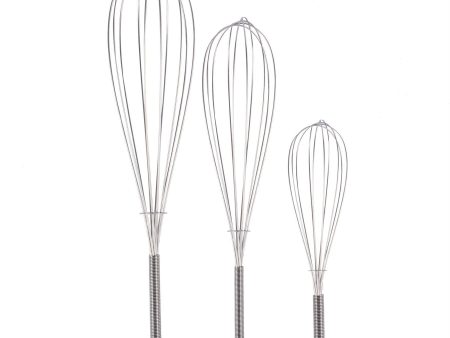 3pc Steel Balloon Whisk Set - 3 Sizes - By Ashley Online