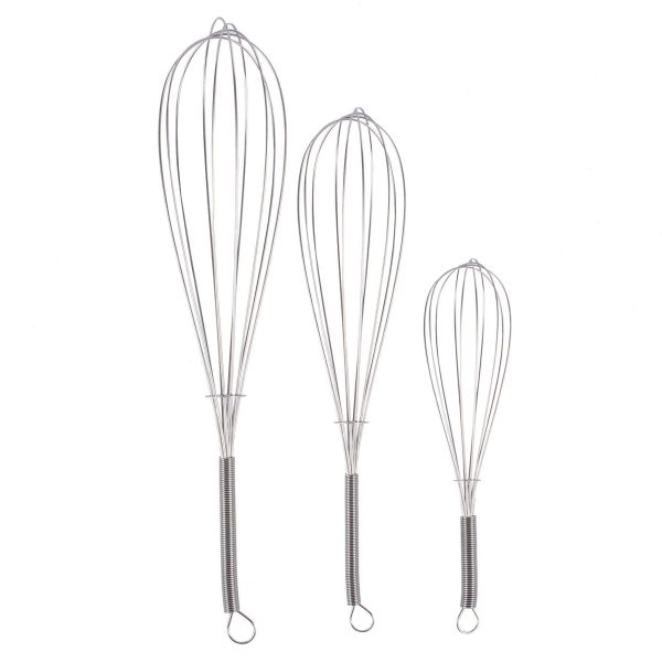 3pc Steel Balloon Whisk Set - 3 Sizes - By Ashley Online