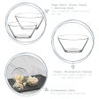 215ml Clear Vega Glass Bowls - Pack of Six - By LAV Online now