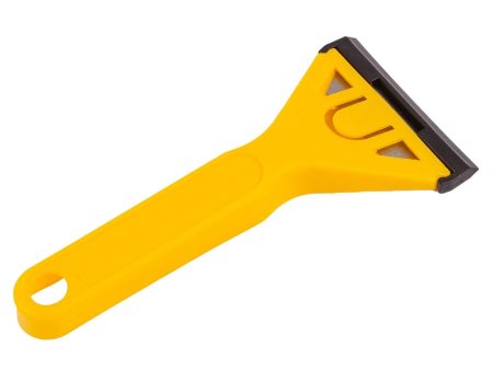 14.5cm x 6cm Carbon Steel Yellow Window Scraper - By Blackspur Hot on Sale