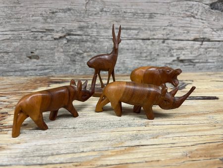 Wooden animals  - tiny For Sale