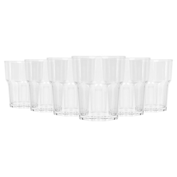 260ml Reusable Plastic Tumblers - Pack of 6 - By Argon Tableware Online Hot Sale