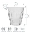 310ml Picardie Tumbler Glasses - Pack of Six - By Duralex For Sale