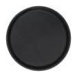 28cm Black Round Non-Slip Serving Tray - By Argon Tableware Online now