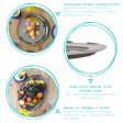 25.5cm Round Stainless Steel Serving Tray - By Argon Tableware Online now