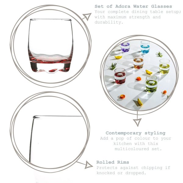 290ml Adora Whisky Glasses - Pack of Six - By LAV For Sale