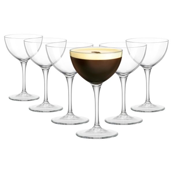 235ml Bartender Novecento Martini Glasses - Pack of Six - By Bormioli Rocco Online