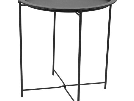 Round Steel Tray Table - By Harbour Housewares Hot on Sale