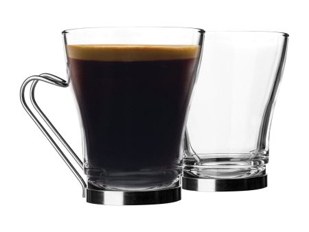 220ml Oslo Glass Coffee Cups - Pack of Six - By Bormioli Rocco For Cheap