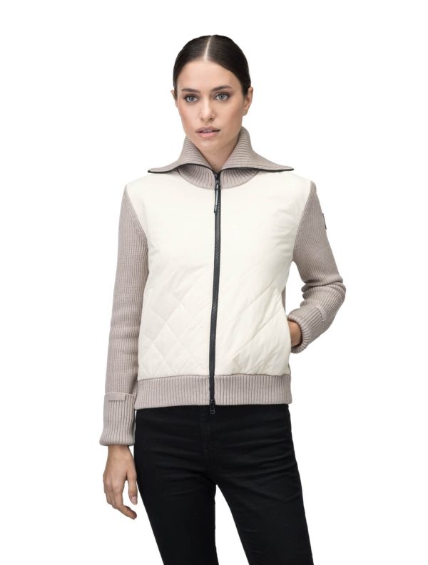 Ada Women s Quilted Full Zip Sweater Online Hot Sale